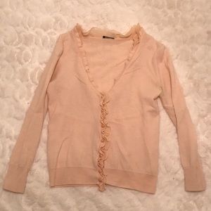 J Crew Ruffle Cardigan